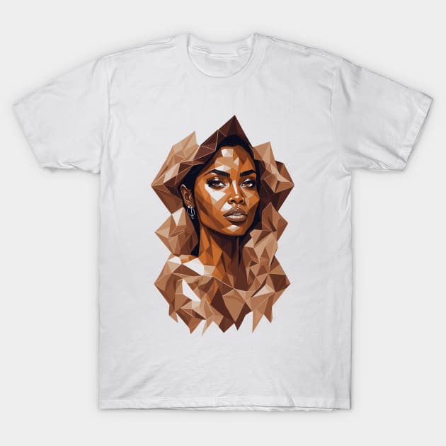 Beautiful Brown woman T-Shirt by Luvleigh